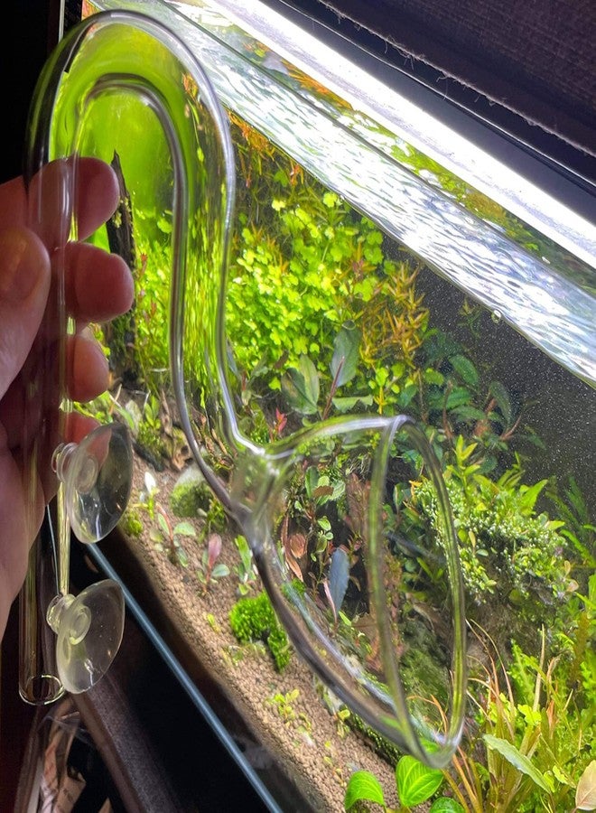 Bilindasly Glass Lily Pipe Outflow Aquatic Lily Pipe Set for Aquarium Planted Tank Aquascaping Filter 17mm for 16/22mm(5/8" ID) Tubing Hose - Image 3
